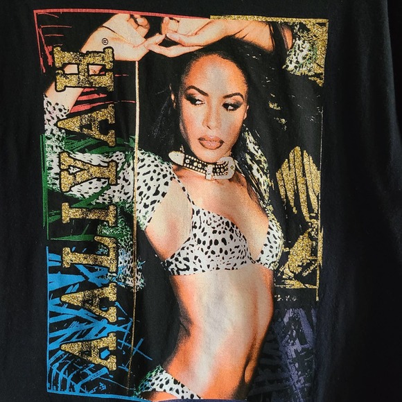 AALIYAH R&B Music Short Sleeve Graphic Band Tee Women's‎ Size Small - Picture 2 of 6